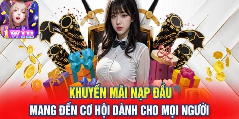 Hình ảnh thông báo nhận thưởng khi nạp lần đầu trên iwin68.